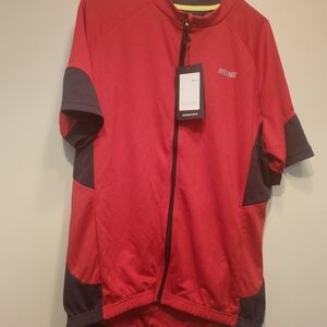 Red and Black Men's Cycling Jersey by Endura